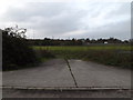 TM1478 : Field entrance off Bridge Road bridleway by Geographer