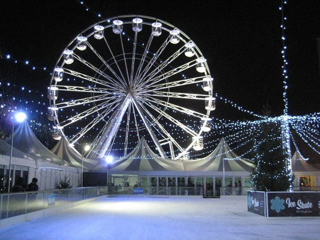 Ice rink and big wheel, Centenary Square