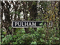 TM2384 : Pulham Road sign by Geographer