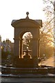 NC8300 : The Fountain in Golspie Village by Andrew Tryon