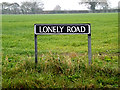 TM2287 : Lonely Road sign by Geographer