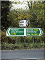 TM1785 : Roadsigns on the A140 Ipswich Road by Geographer