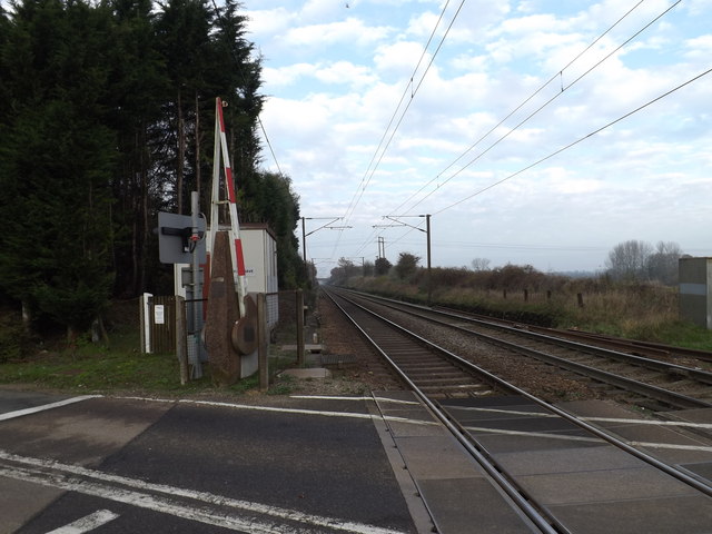 Railway Line at Palgrave Level Crossing