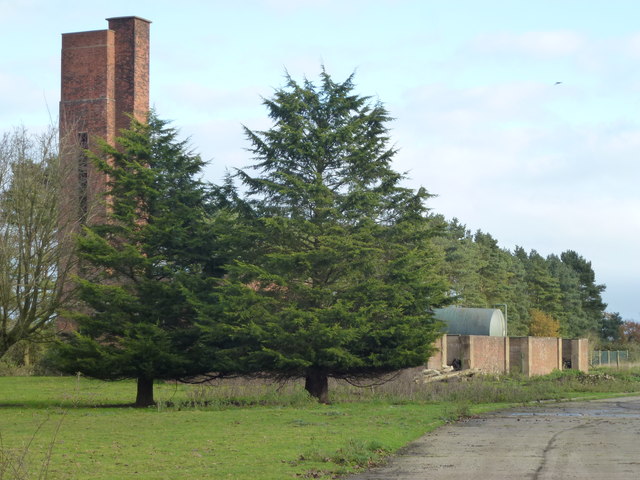 Abandoned boiler house at RAF West Raynham, Norfolk