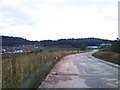 SJ8147 : Silverdale Country Park: concrete slab road by Jonathan Hutchins