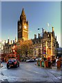 SJ8398 : Manchester Town Hall at Christmas by David Dixon