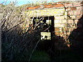 SU0669 : Entrance to bunker in WW2 gun emplacement in round barrow, north of West Down by Vieve Forward