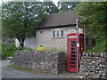 SK1854 : Telephone Exchange and Red Telephone Box, Parwich by David Hillas