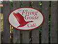 TM3869 : Flying Goose Cafe sign by Geographer