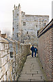 SE6052 : York, 1989: along City Walls to Bootham Bar by Ben Brooksbank