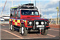 J5082 : Fire Brigade Land Rover, Bangor (January 2015) by Albert Bridge