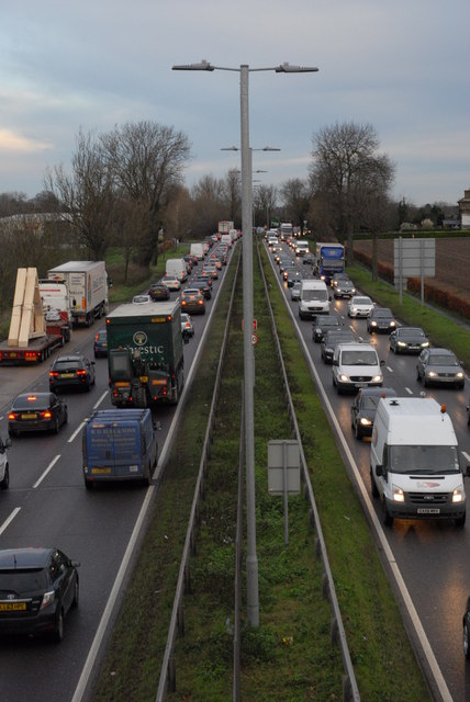 Traffic on the A10