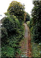 SJ2929 : Single track railway near Middleton Road, Oswestry by Jaggery