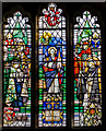 TQ4744 : Stained glass window, St Peter's church, Hever by Julian P Guffogg