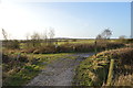 SJ8147 : Silverdale Country Park: track junction on Waste Farm by Jonathan Hutchins