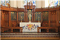 TQ3173 : Holy Trinity, Tulse Hill - Reredos WWI by John Salmon