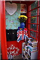 SK3545 : Former telephone kiosk on the A6 at Milford by Ian S