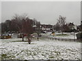 TQ2258 : Epsom: a wintry view over Tattenham Corner by Chris Downer