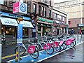 NS5965 : Nextbike Glasgow cycle hire point: Queen Street railway station by Thomas Nugent