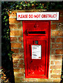 TM4656 : Park Road North George V Postbox by Geographer