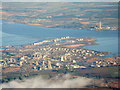 NS9581 : Grangemouth Refinery and harbour by M J Richardson