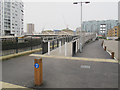 TQ3777 : Deptford Creek Swing Bridge: shared use by Stephen Craven