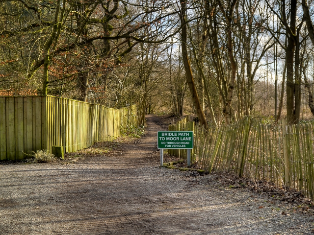 Bridlepath to Moor Lane