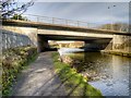 SD8132 : Leeds and Liverpool canal, Halstead Motorway Bridge by David Dixon