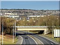 SD8332 : Whittlefield Bridge Aqueduct over the M65 by David Dixon