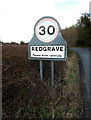 TM0577 : Redgrave Village Name sign by Geographer