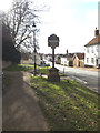 TM0475 : The Street & Botesdale Village sign by Geographer