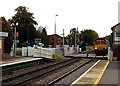 SJ5129 : GB Railfreight train speeds towards Wem station by Jaggery