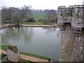 TQ7825 : Bodiam Castle moat from the North-western Tower by Marathon