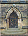 SO9189 : West door, St Marks Church, Pensnett by Robin Stott