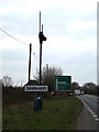 TM4171 : Darsham Village Name sign & Traffic Master Camera by Geographer