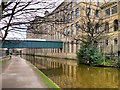 SE1338 : Leeds and Liverpool Canal, Salts Mill by David Dixon