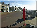 SD4163 : Life buoy on the promenade at Sandylands Morecambe by Steve  Fareham