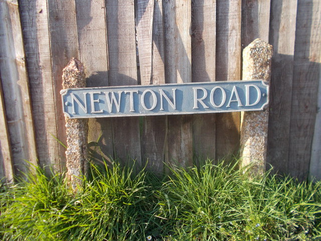 Sturminster Marshall: a Newton Road sign