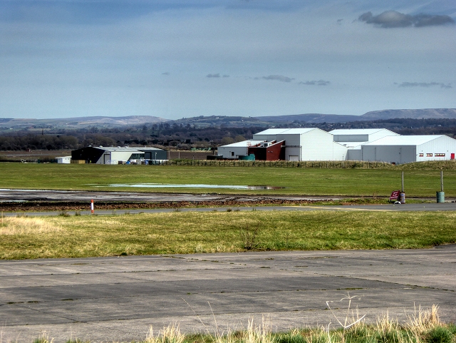 View across Woodford Aerodrome from Old Hall Lane