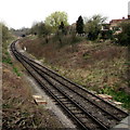 SP0230 : Through a cutting towards Greet railway tunnel by Jaggery