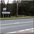 SO6215 : Directions and distances signs, Brierley by Jaggery