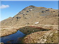 NN2407 : Bog pool between Beinn Luibhean and Beinn Ime by Alan O'Dowd