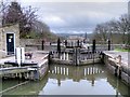 SE1040 : Top Lock Gate at Bingley Five-Rise by David Dixon