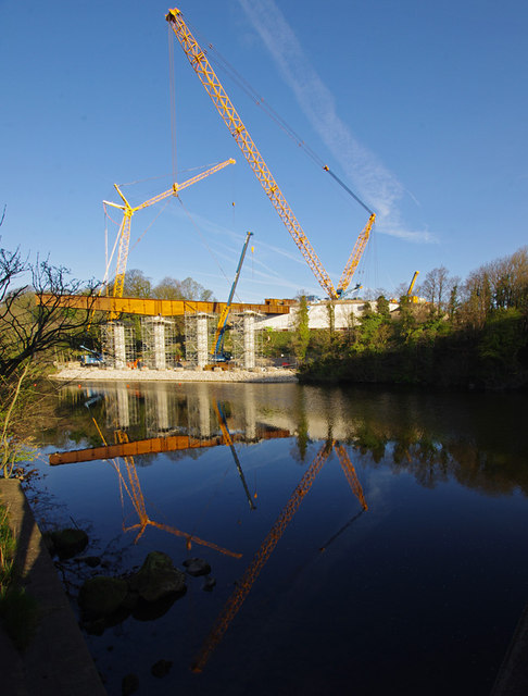 Lune West Bridge under construction