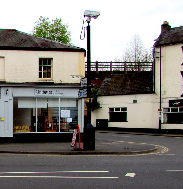 High Street CCTV camera in Royal Leamington Spa