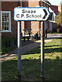 TM3958 : Roadsign on the B1069 Church Road by Geographer