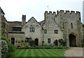 TQ0213 : Amberley Castle - Gatehouse from courtyard by Rob Farrow