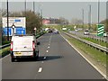 SU9678 : A355 Approaching Junction with the M4 by David Dixon