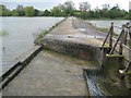 SP6581 : Sulby: Causeway between Welford and Sulby Reservoirs (2) by Nigel Cox