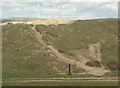 SS7881 : Steep section of path at Kenfig Burrows by eswales